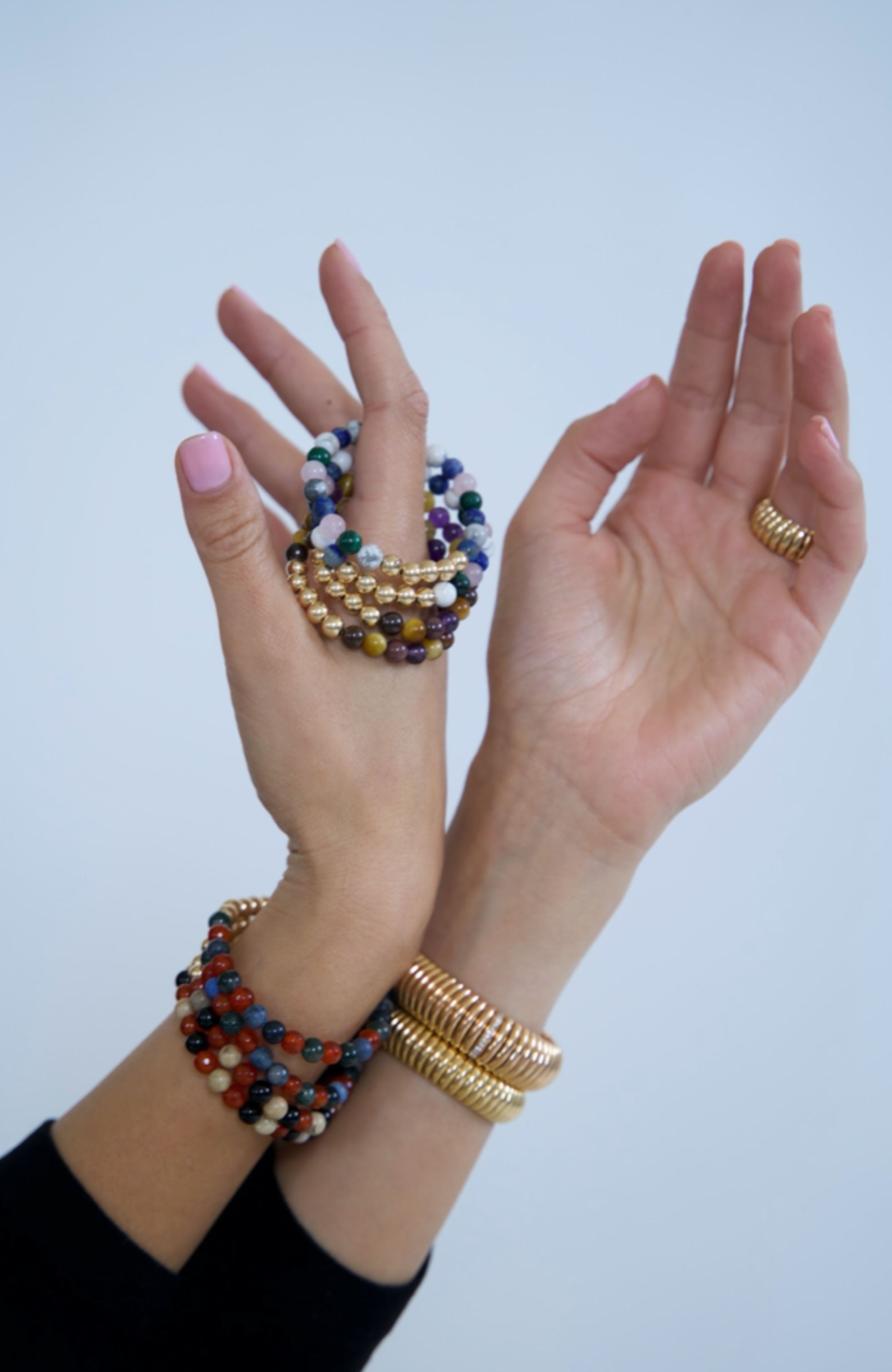 Set Of 3 Wavy Bangle Bracelets | Express